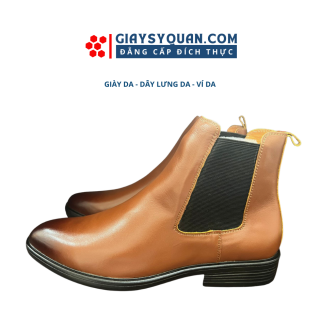 Giày boots nam Chellsea Boots Classic C22 Nâu